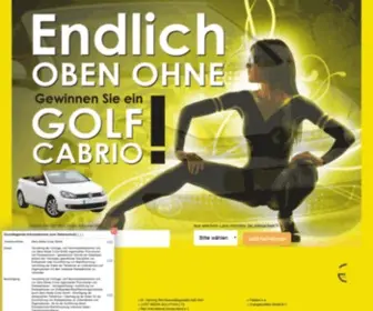 Cabrio-Gewinnen.de(Das Golf Cabrio) Screenshot