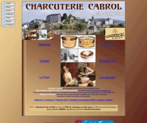 Cabrol-LA-Salvetat.com(Charcuterie traditionnelle Cabrol la Salvetat Sud de France) Screenshot