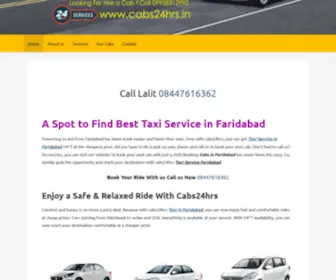 Cabs24HRS.in(Taxi Service in Faridabad) Screenshot