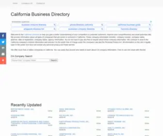 Cabusinessgo.com(California Business Directory) Screenshot