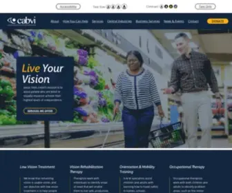 Cabvi.org(Central Association for the Blind and Visually Impaired) Screenshot