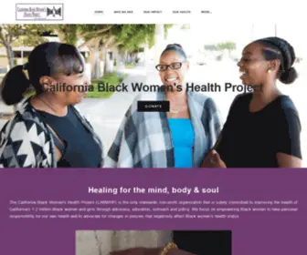 Cabwhp.org(California Black Women's Health Project Website) Screenshot