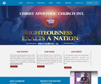 Cac-INT.org(Christ Apostolic Church International) Screenshot