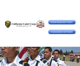 Cacadets.org(California Cadet Corps) Screenshot