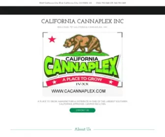 Cacannaplex.com(CALIFORNIA CANNAPLEX INC) Screenshot