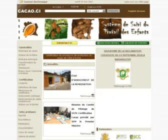 Cacao.gouv.ci(Production) Screenshot