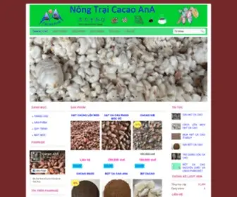 Cacaoana.com(Các sản phẩm từ cacao) Screenshot