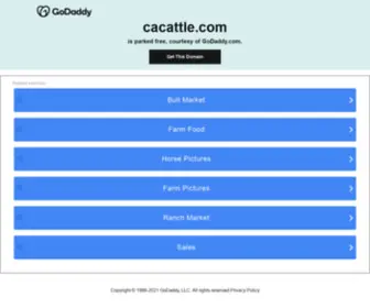 Cacattle.com(California Cattle) Screenshot