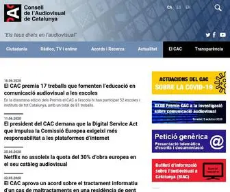 Cac.cat(Consell de l'Audiovisual de Catalunya) Screenshot