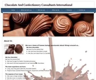 Cacci.co.in(Chocolate And Confectionery Consultants International) Screenshot