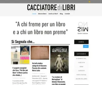 Cacciatoredilibri.com(Il sito per chi cerca libri rari) Screenshot