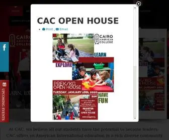 Cacegypt.org(Cairo American College) Screenshot