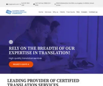 CacFti.com(Document translation services California) Screenshot