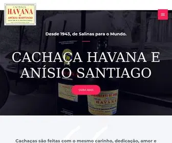 Cachacahavanaoficial.com.br(Cachaça Havana e Anísio Santiago) Screenshot