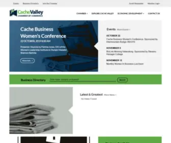 Cachechamber.com(Cache Valley Chamber of Commerce) Screenshot