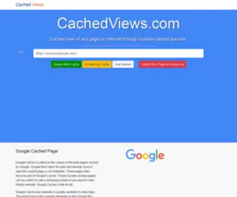 Cachedviews.com(Google Cached Pages Website) Screenshot