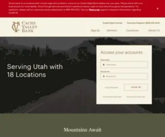 Cachevalleybank.com(Cache Valley Bank) Screenshot