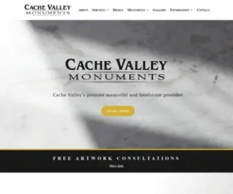 Cachevalleymonuments.com(Cache Valley Monuments) Screenshot