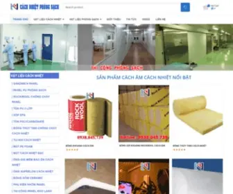 Cachnhietphongsach.com(Thi công phòng sạch) Screenshot