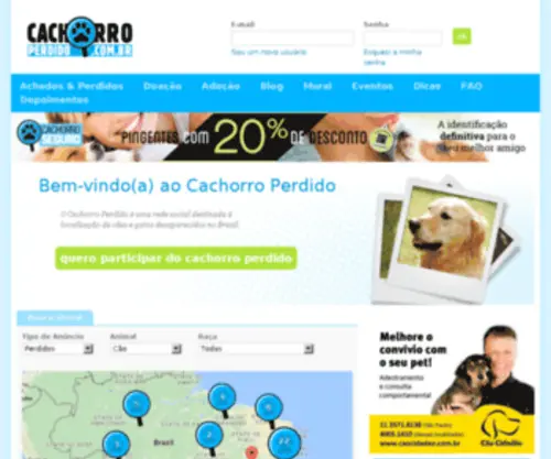 Cachorroperdido.com.br(Cachorroperdido) Screenshot