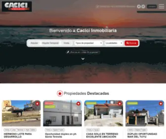 Cacicipropiedades.com.ar(Cacici Inmobiliaria) Screenshot