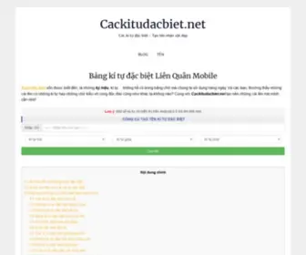 Cackitudacbiet.net(Bảng kí tự đặc biệt 2021 ✅✅✅) Screenshot