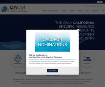 Cacm.org(California Association of Community Managers (CACM)) Screenshot