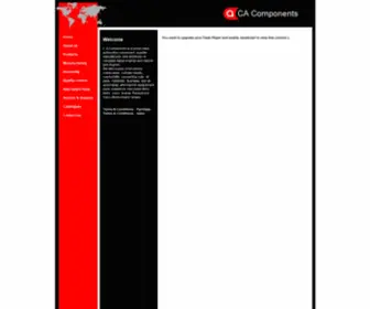 Cacomponents.co.za(CA Components) Screenshot