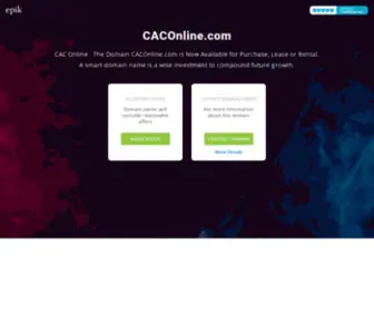 Caconline.com(Online college) Screenshot