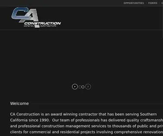 Caconstruction.net(CA Construction) Screenshot