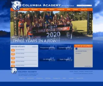 Cacougars.com(Columbia Academy's mission) Screenshot