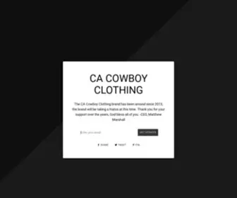 Cacowboyclothing.com(CA Cowboy Clothing) Screenshot