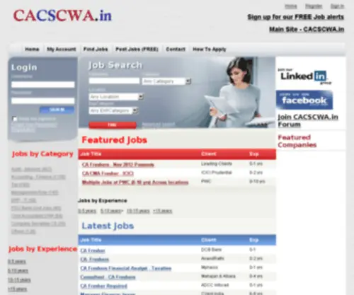 Cacscwa.in(Professional Discussion Forum) Screenshot