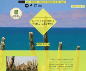 Cactimar.com(Rancho Cactimar desert & sea Eco) Screenshot