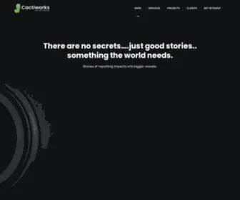 Cactiworks.com(We tell stories) Screenshot