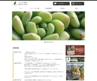 Cactoloco.jp(カクト・ロコは、土作りからこだわりぬいて丁寧に育てた高品質) Screenshot