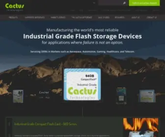 Cactus-Tech.com(Industrial Solid State Storage) Screenshot