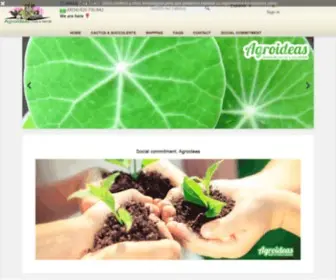 Cactusagroideas.com(Vivero de cactus y suculentas) Screenshot