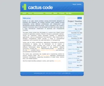 Cactuscode.org(Cactuscode) Screenshot