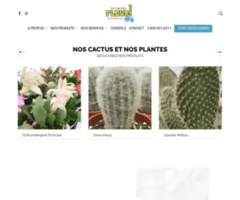 Cactusfleuri.ca(Le Cactus Fleuri) Screenshot