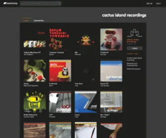 Cactusisland.net(Cactus island recordings) Screenshot