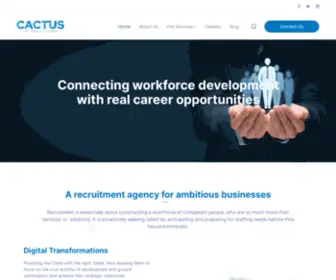 Cactusits.com(Connecting workforce development with real career opportunities) Screenshot