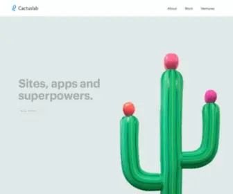 Cactuslab.com(A web and app design and development studio with superpowers in Auckland) Screenshot