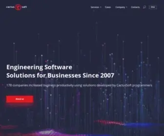 Cactussoft.biz(Software Developement Outsourcing company) Screenshot