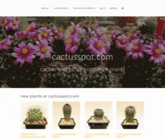 Cactusspot.com(Cactus y otras plantas suculentas on) Screenshot