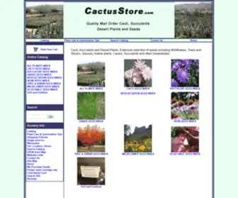 Cactusstore.com(Quality mail order cacti) Screenshot