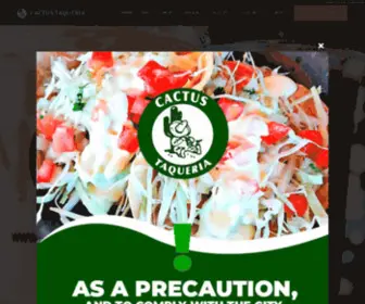 Cactustaqueriainc.com(Our website. Cactus Taqueria Inc) Screenshot