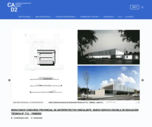 Cad2.org.ar(Colegio de arquitectura y urbanismo distrito 2 rosario) Screenshot