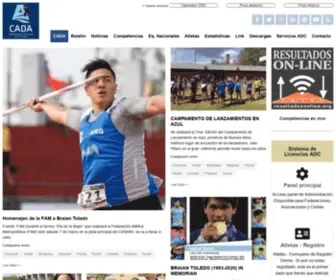 Cada-Atletismo.org(Confederación Argentina De Atletismo) Screenshot