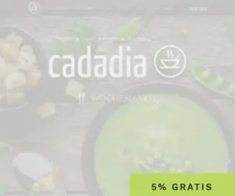 Cadadia.com(Cadadia ist gesundes Fast) Screenshot